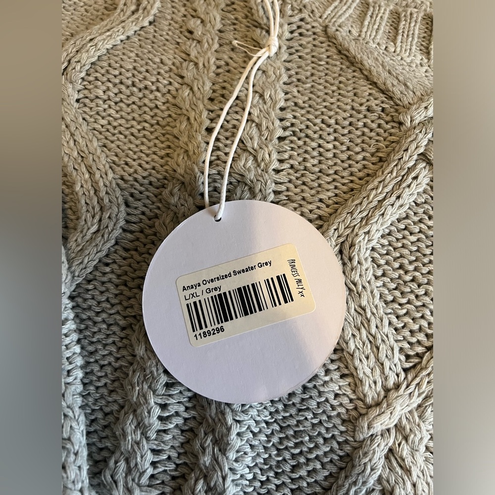 Princess Polly Anaya Oversized Cable Knit Sweater L/XL - Picture 4 of 6